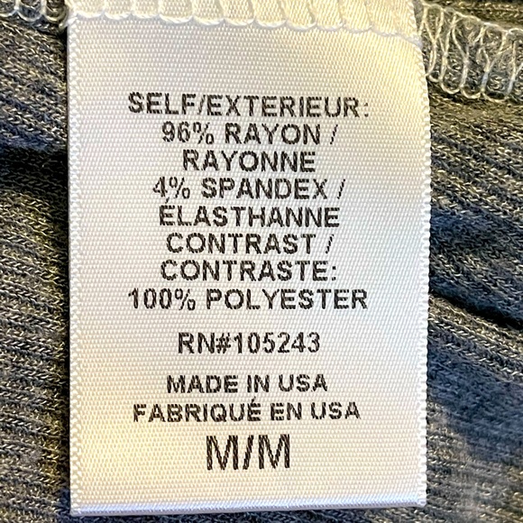 ✨HP✨ GIRLS ADORABLE GREY & WHITE LACE TOP BY “H.I.P.” MADE IN THE USA, SIZE MED - Picture 6 of 6